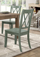 Dining Chair with Double X Back Design, Set of 2 - Pier 1