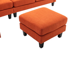 Elegance Modular Sectional Sofa U Shaped with Ottoman and Reversible - Pier 1