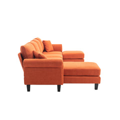 Elegance Modular Sectional Sofa U Shaped with Ottoman and Reversible - Pier 1