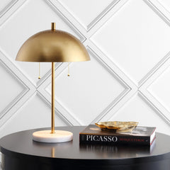 Ella-Dome-Metal-with-Marble-Base-LED-Table-Lamp-Table-Lamps