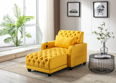 Enigma Tufted Leisure Sofa with Cup Holder and Side Pocket - Pier 1