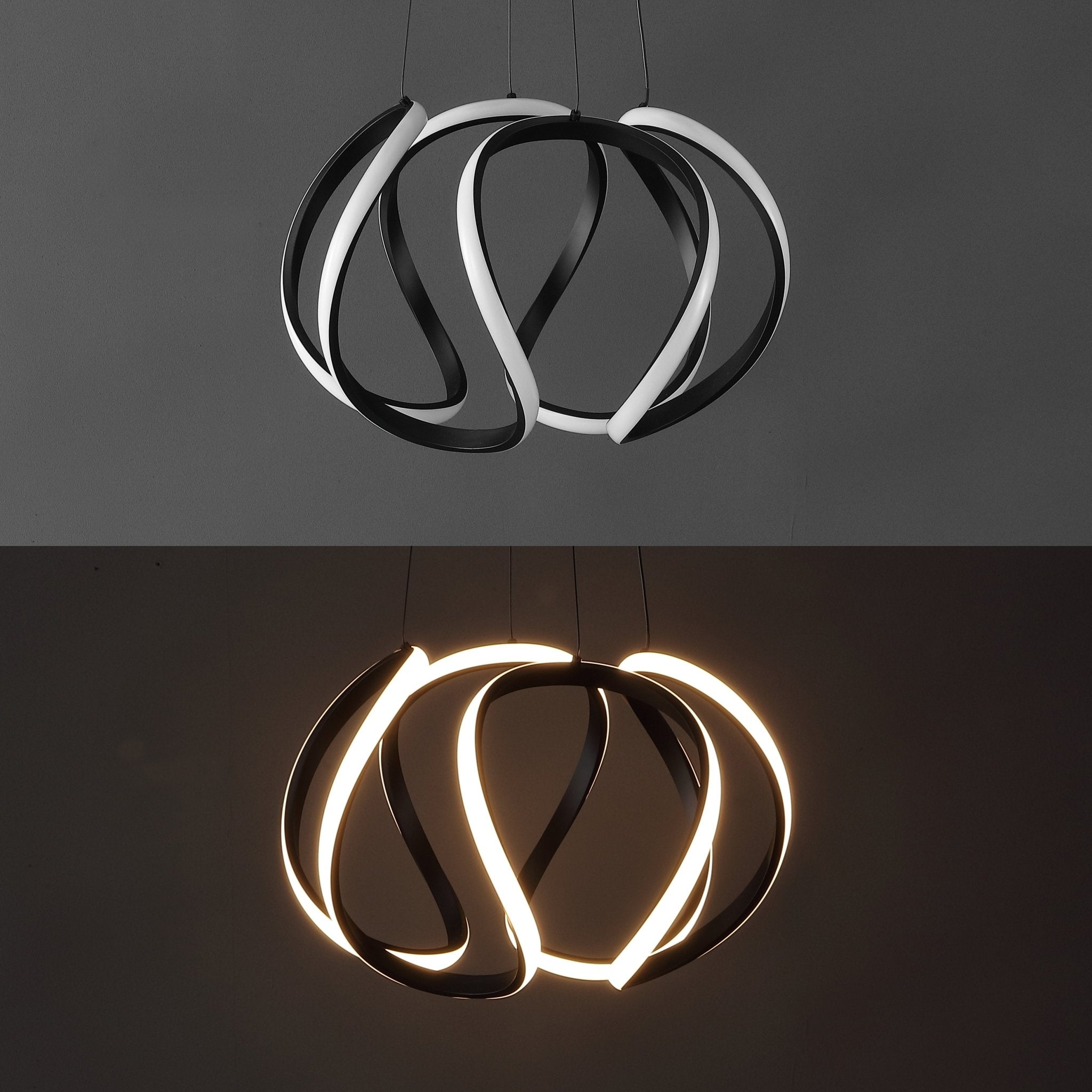 Euphoria Light Contemporary Designer Aluminum/Iron Scribble Integrated LED Pendant Light - Pier 1