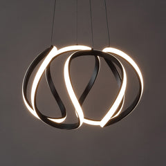 Euphoria Light Contemporary Designer Aluminum/Iron Scribble Integrated LED Pendant Light - Pier 1