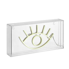 Eye Contemporary Glam Acrylic Box USB Operated LED Neon Light - Pier 1