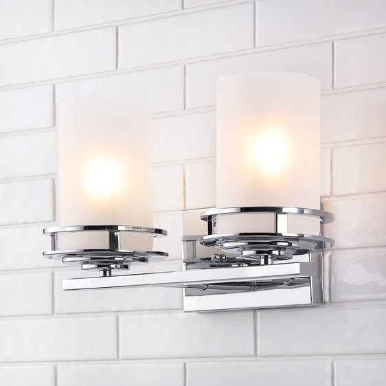 Fairfax-Light-Metal/Frosted-Glass-Contemporary-Glam-LED-Vanity-Light-Vanity-Lights