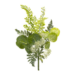 Fern and Eucalyptus Foliage Spray with Queen Anne Accent, Set of 6 - Pier 1