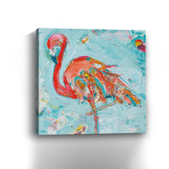 Flamingo Bright Canvas Giclee - Pier 1