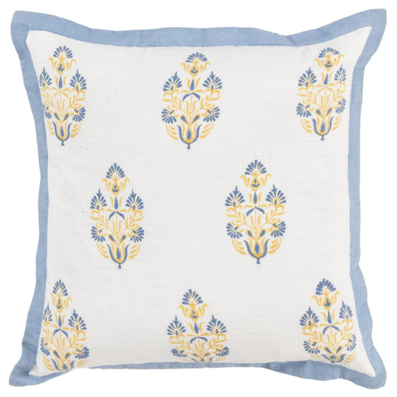 Flanged Cotton Floral Pillow Cover - Pier 1