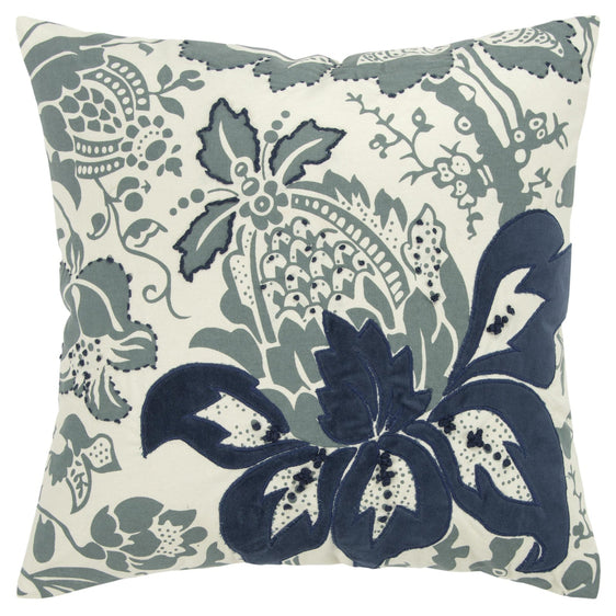 Floral Printed Cotton Pillow Cover - Pier 1