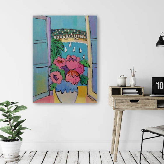 Flowers at the Window Canvas Giclee - Pier 1