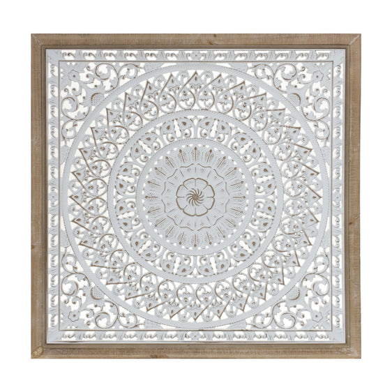 Framed Paper Mache Mandala Wall Plaque 25.5" - Pier 1