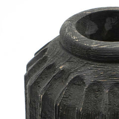 Fred Large Black Wood Vase - Pier 1