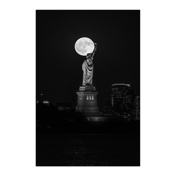 Full-Moon-New-York-Canvas-Giclee-Wall-Art-Wall-Art