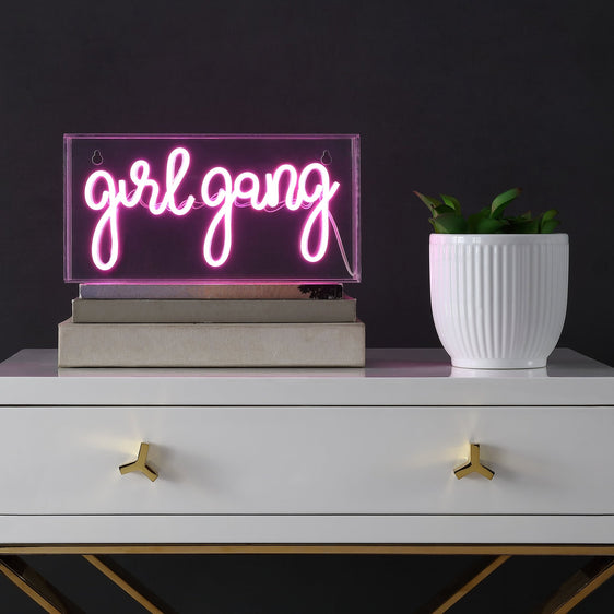 Girl-Gang-Contemporary-Glam-Acrylic-Box-USB-Operated-LED-Neon-Light-Decorative-Lighting