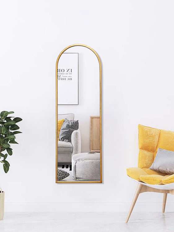 Gold-Arched-Full-Length-Wall-Mirror-Mirrors