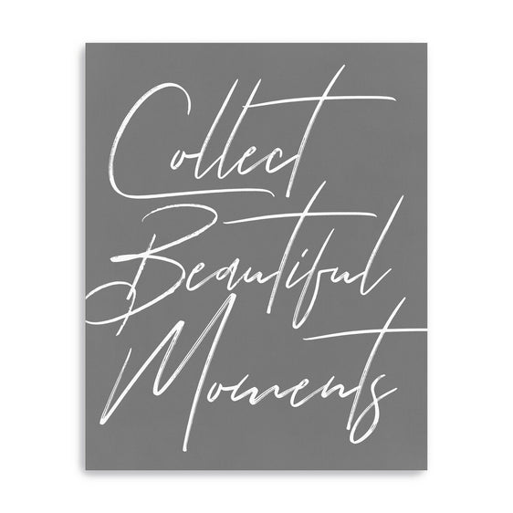 Grey Collect Beautiful Moments Canvas Giclee - Pier 1
