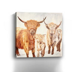 Hairy Highland Cattle Canvas Giclee - Pier 1