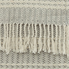Hand loomed Stripe 100% Cotton Throw - Pier 1