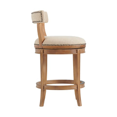 Hanover Swivel Counter Height Bar Stool, Weathered Brown and Beige - Pier 1