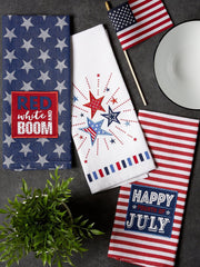 Happy Fourth Of July Embellished Dishtowels, Set of 3 - Pier 1