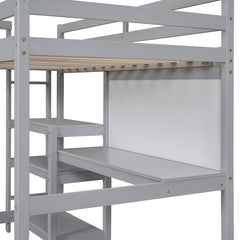 Ian Loft Bed with Shelves - Pier 1