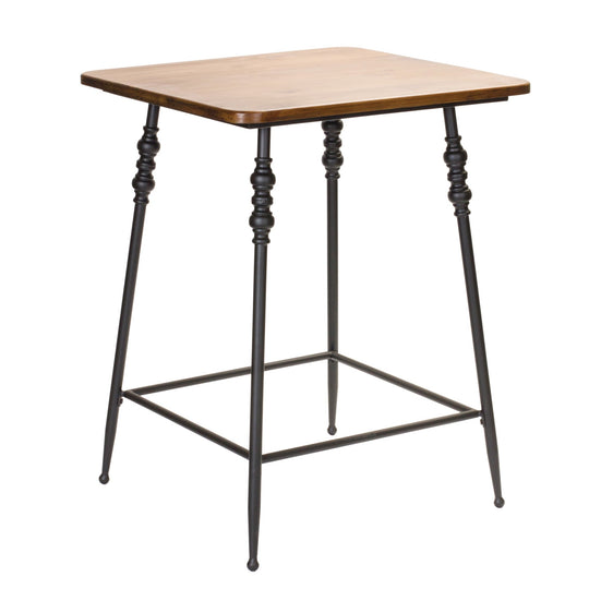 Iron and Wood Accent Table 23.5"H - End Tables