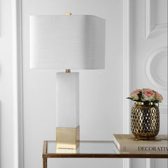 Jeffrey Metal/Marble LED Table Lamp - Table Lamps