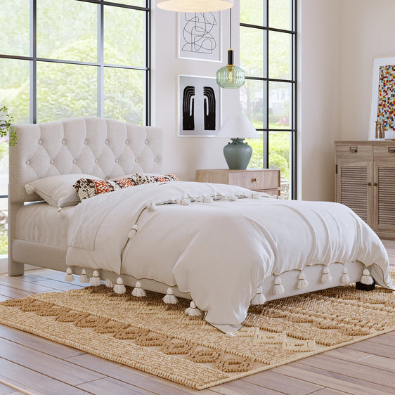 Josephine-Upholstered-Platform-Bed-with-Saddle-Curved-Headboard-and-Diamond-Tufted-Details-Beige-Beds