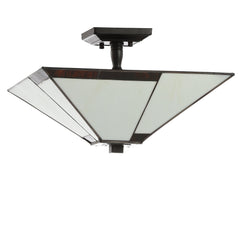 Julian TiffanyStyle Glass/Metal LED SemiFlush Mount - Ceiling Lights