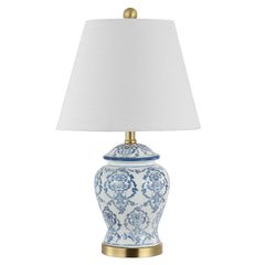 Juliana Traditional Classic Chinoiserie Ceramic LED Table Lamp - Table Lamps