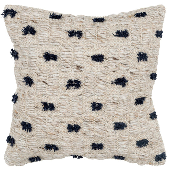 Knife Edge Woven Blocks And Tufts Pillow Cover - Decorative Pillows