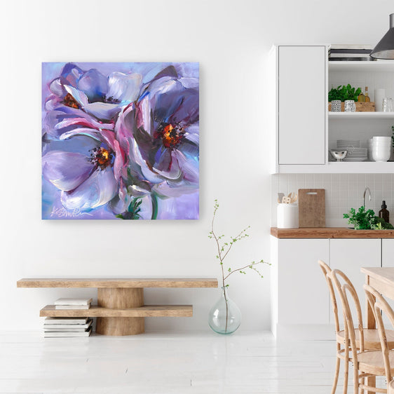 Lavender Flowers Canvas Giclee - Wall Art