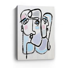LD Faces Canvas Giclee - Wall Art