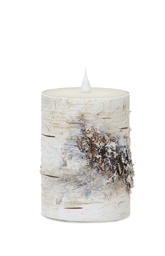 LED Birch Designer Candle with Remote, Set of 2 - Candles