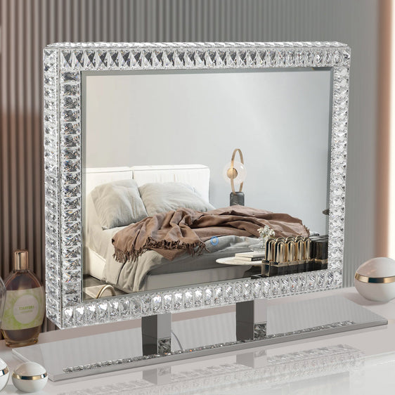 LED Crystal Mirror Light with Dimmable Lights - Mirrors