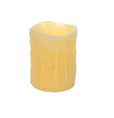 LED Dripping Wax Pillar Candles with Remote, Set of 3 - Candles