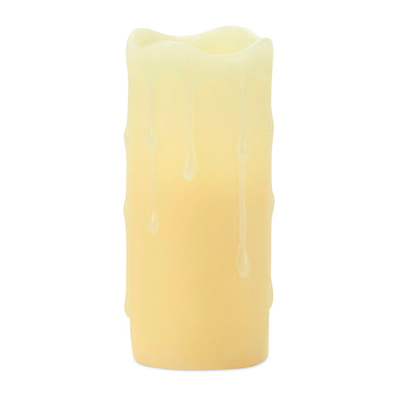 LED Dripping Wax Pillar Candles with Remote, Set of 6 - Candles