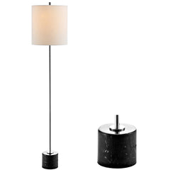 Levitt Marble/Metal LED Floor Lamp - Floor Lamps