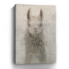 Llama Portrait Canvas Giclee - Wall Art