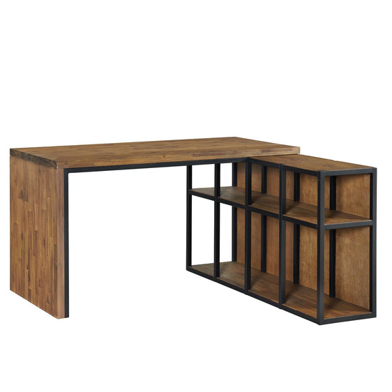 Lloyd 55"W Corner Desk with Storage Credenza - Tables Desk