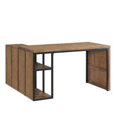 Lloyd 55"W Corner Desk with Storage Credenza - Tables Desk