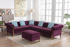 Maddie-Purple-Velvet-6-Seater-Sectional-Sofa-with-Storage-Ottoman-and-5-Pillows-Sofas