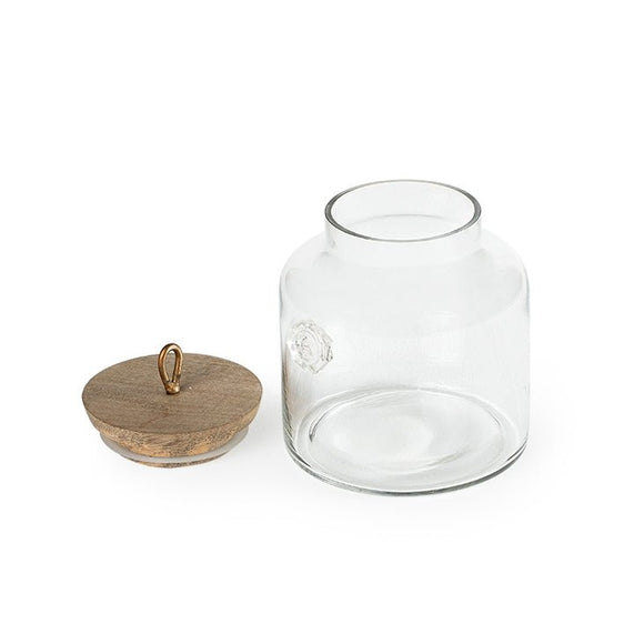 Madin Glass Jar with Wooden Lid - Serveware