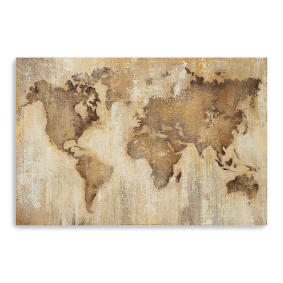Map-Of-The-World-Canvas-Giclee-Wall-Art-Wall-Art