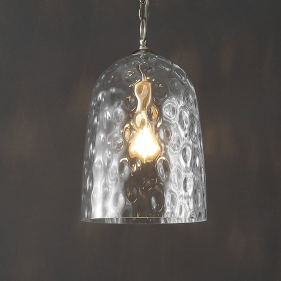 Matilda-Light-Industrial-Designer-Iron/Dimple-Glass-Dome-LED-Pendant-Pendant-Lights