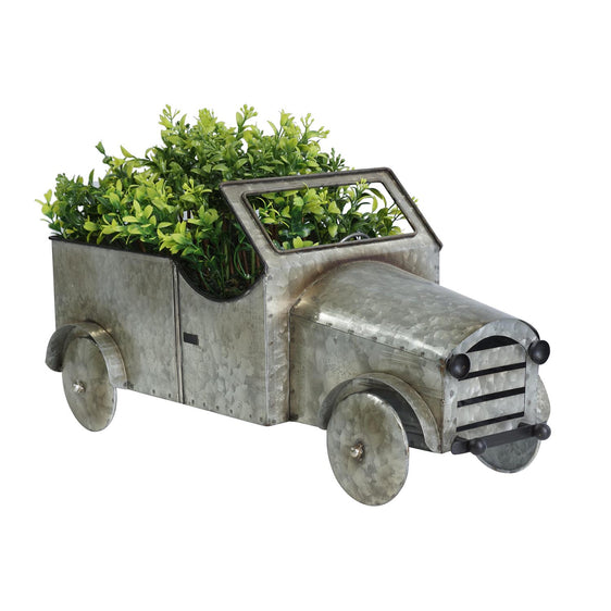 Metal-Reproduction-Model-Truck-with-Floral-Multicolored-Decor