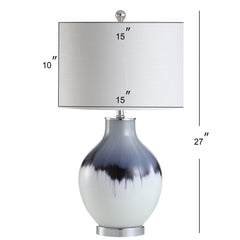 Mia Glass/Metal LED Table Lamp - Table Lamps