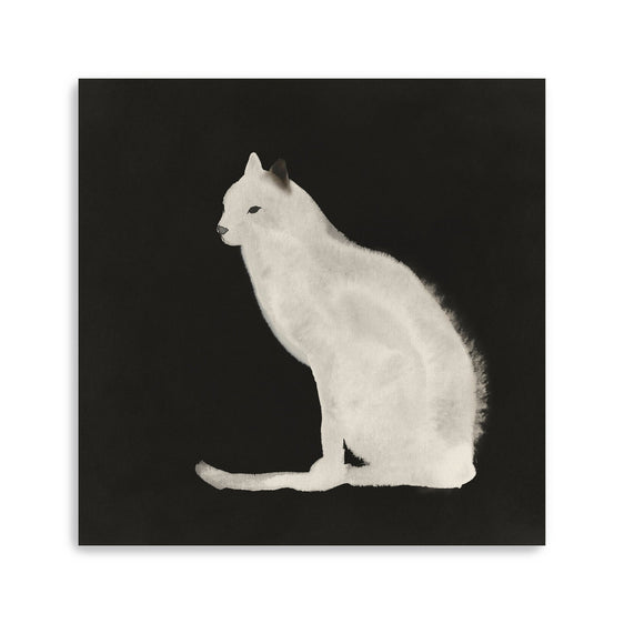 Midnight Cat Canvas Giclee - Wall Art