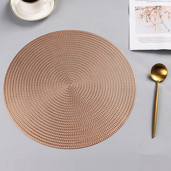 Modern Placemats in Metallic Finish, Set of 4 - Placemats