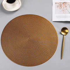 Modern Placemats in Metallic Finish, Set of 4 - Placemats